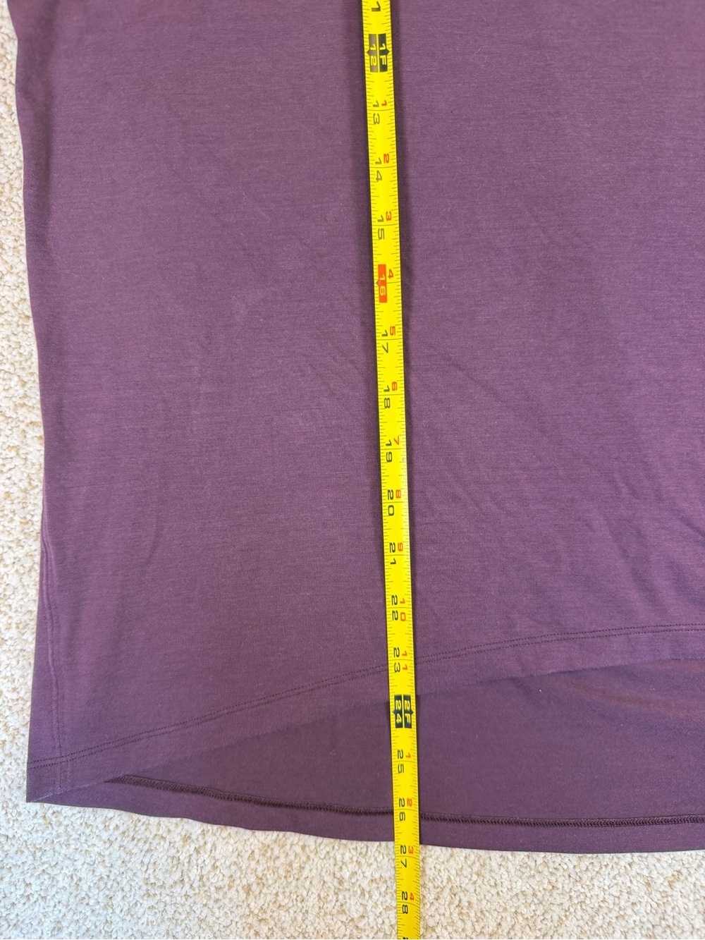 Athleta Womens Stratus II Top SZ M  Long Sleeve Purple/Maroon Pullover Oversized - Picture 8 of 8